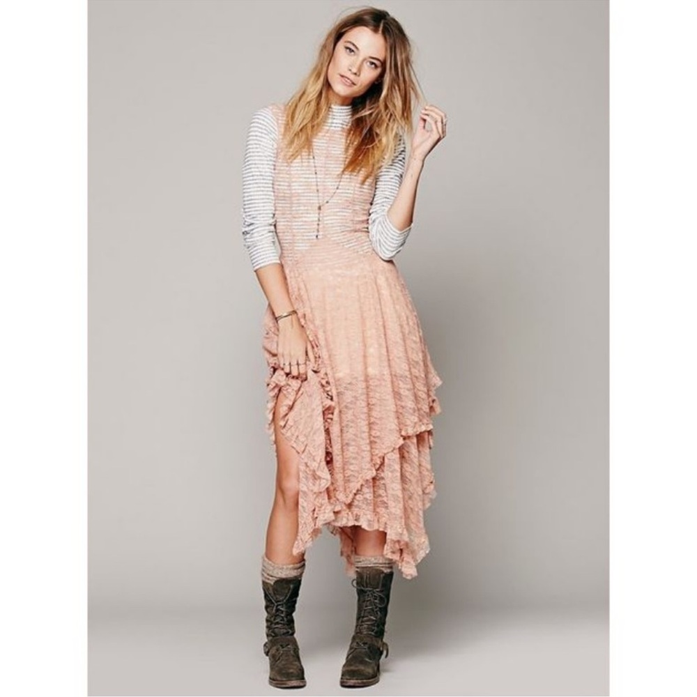 Free People French Courtship Lace dress XS